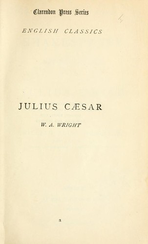 Julius Caesar (1901, Clarendon Press)