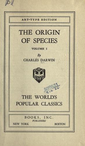 The  Origin of Species (1900, Books, Inc.)