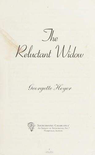 The reluctant widow (2008, Sourcebooks Casablanca)