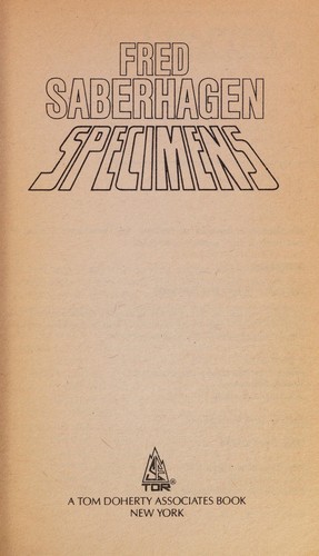 Specimens (Paperback, 1990, Tor Books)