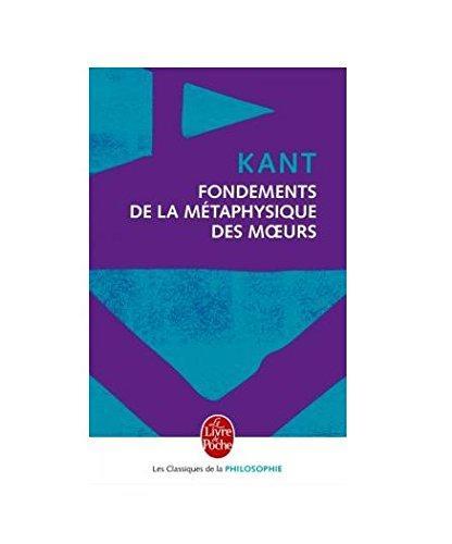 Fondements de la métaphysique des moeurs (French language, 1993)