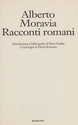 Racconti Romani (Paperback, Italian language, 1997, Bompiani Italian)