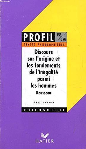 Jean-Jacques Rousseau: Discours sur l'origine et les fondements de l'inégalité parmi les hommes (French language, 1992)