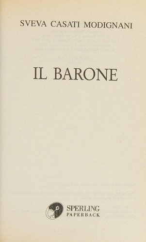 Il barone. (Italian language, 1992, Sperling)