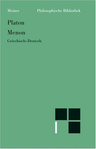 Menon (German language, 1993, F. Meiner Verlag)