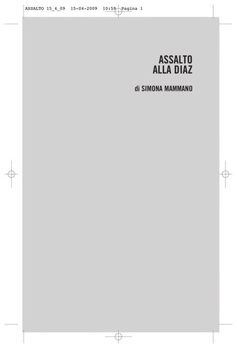 Simona Mammano: Assalto alla Diaz (Italian language, 2009, Stampa Alternativa, Nuovi Equilibri)