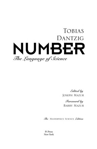 Tobias Dantzig: Number (2005, Pi Press)