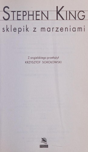 Sklepik z marzeniami (Polish language, 2010, Wydawn. Albatros)