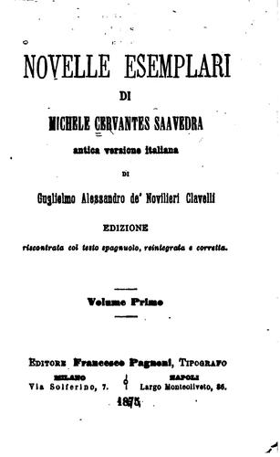 Novelle esemplari (Italian language, 1875, F. Pagnoni)