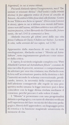 Petrus Abaelardus: Insegnamenti al figlio (Italian language, 1993, La spiga Meravigli)