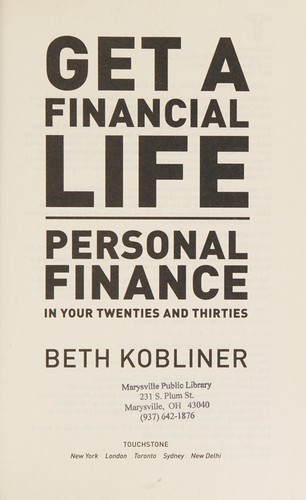 Beth Kobliner: Get a financial life (2017, Touchstone)