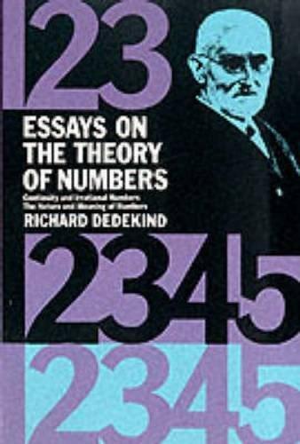 Essays on the Theory of Numbers (1963)