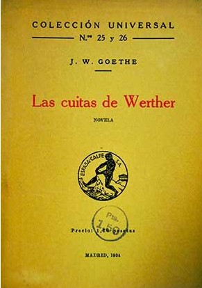 Las cuitas de Werther (Spanish language, 1934, Espasa-Calpe)