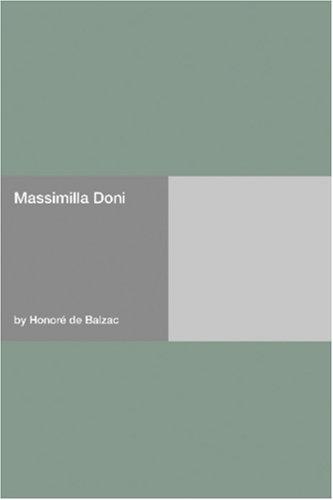 Honoré de Balzac: Massimilla Doni (Paperback, 2006, Hard Press)