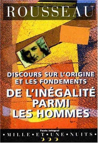 Discours sur l'origine et les fondements de l'inégalité parmi les hommes (French language, 1996)