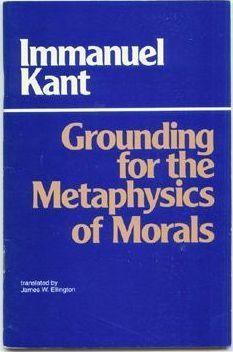 Grounding for the metaphysics of morals (1981)