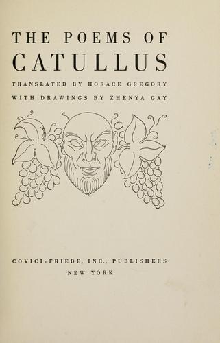 Gaius Valerius Catullus: The poems of Catullus (1931, Covici-Friede)