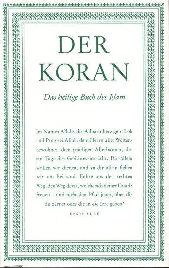 Der Koran (German language, 1959, Goldmann)