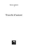 Mariano Sabatini: Trucchi d'autore (Italian language, 2005, Nutrimenti)