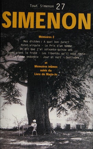 Georges Simenon: Mémoires (French language, 2004, Omnibus)