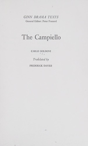 Carlo Goldoni: The Campiello (1971, Ginn, Ginn & Co.)