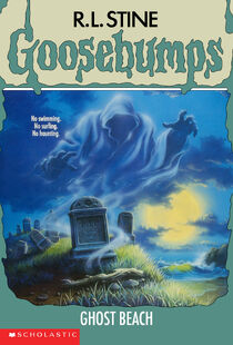 R. L. Stine: Goosebumps: Ghost Beach - 28 (Spanish language, 1996, Scholastic)