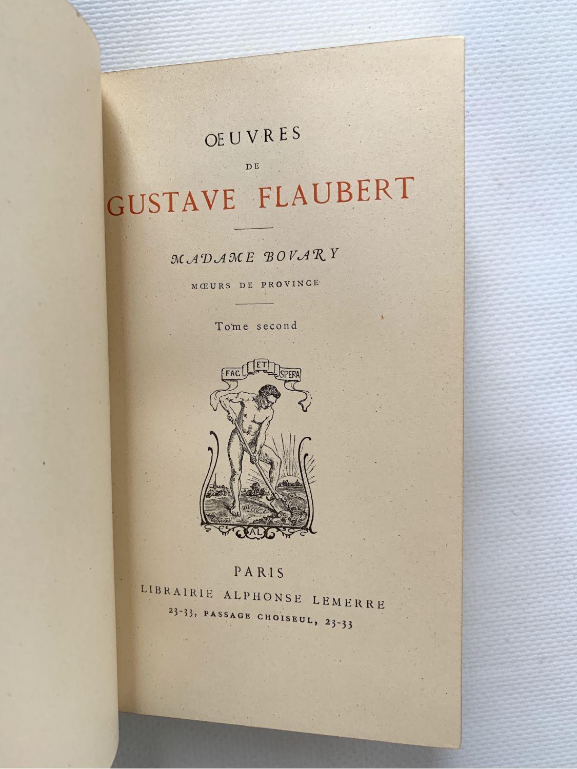 Madame Bovary Tome second (French language)