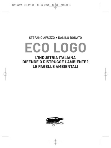 Stefano Apuzzo: Eco logo (Italian language, 2008, Stampa alternativa/ Nuovi equilibri)