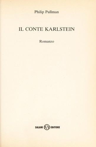 Il conte Karlstein (Hardcover, Italian language, 2003, Salani)