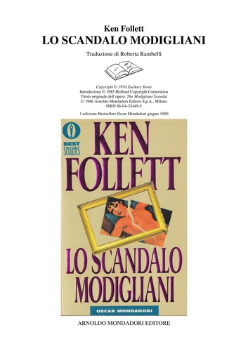 Lo Scandalo Modigliani (Paperback, 1990, Oscar Mondadori)