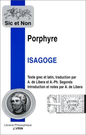 Isagoge (French language, 1998, Vrin)