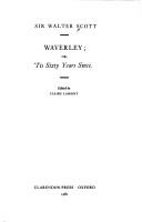 Waverley (1981, Clarendon Press, Oxford University Press)