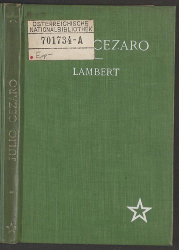 Julio Cezaro (Esperanto language, 1906, BRITA ESPERANTISTA ASOCIO)