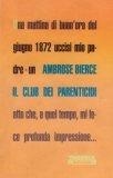 Il club dei parenticidi (Italian language, 1989, Edizioni Theoria)