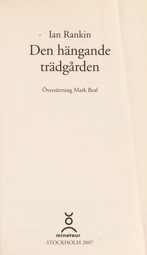 Ian Rankin: Den ha ngande tra dga rden (Swedish language, 2007)
