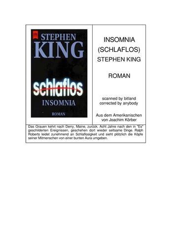 Schlaflos (Hardcover, German language, 1994, Heyne)