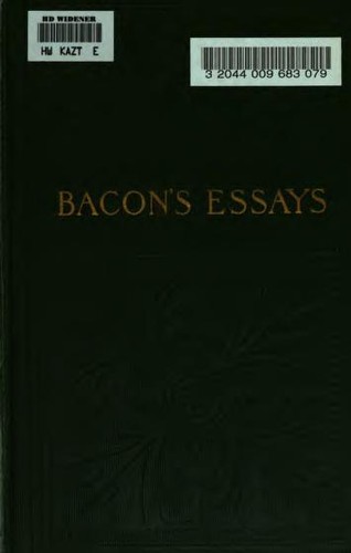 Bacon's Essays (1884, Little, Brown & Co.)