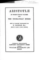 Joe Sachs, Aristóteles, J. A. Smith, Robert C. Bartlett, Susan D. Collins, L H. G. ed Greenwood: Nicomachean Ethics (1926, Harvard University Press)