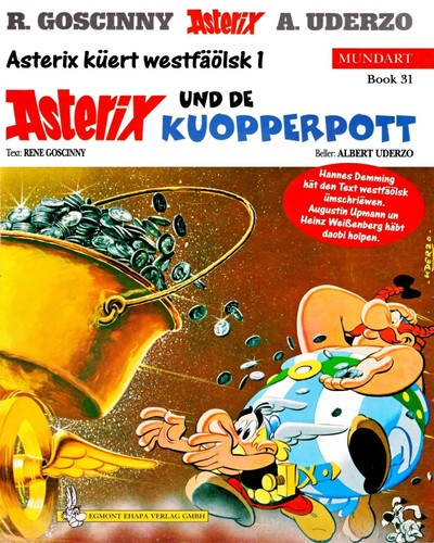 Asterix Mundart Geb, Bd.31, Asterix und de Kuopperpott (Hardcover, Germanic (Other) language, 2000, Egmont Ehapa)