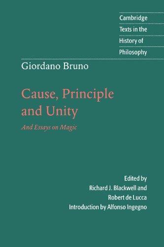 Cause, Principle, and Unity and Essays in Magic (1998)