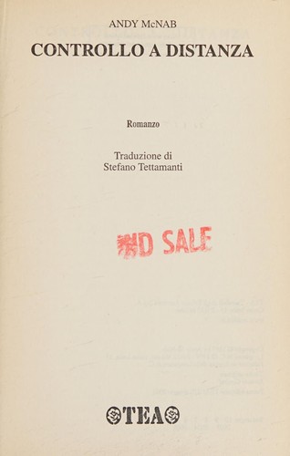 Andy McNab: Controllo a distanza (Italian language, 2001, Editori associati)