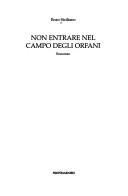Enzo Siciliano: Non Entrare Nel Campo Degli Orfani (Hardcover, 2002, Mondadori (IT))