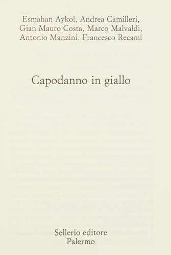 Capodanno in giallo (Italian language, 2012, Sellerio)