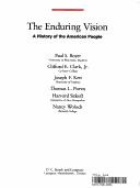 Paul S. Boyer PhD: The Enduring vision (1990, D.C. Heath)