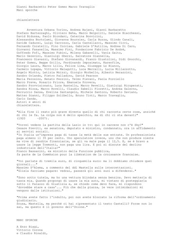 Gianni Barbacetto: Mani sporche (Italian language, 2007, Chiarelettere)