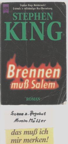 Brennen muss Salem! Roman (Paperback, German language, 1990, Heyne)