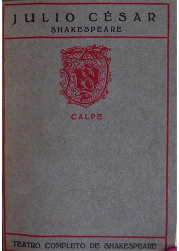Julio César (Spanish language, 1921, Calpe)