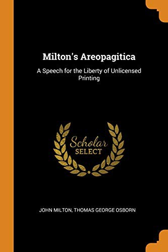 Milton's Areopagitica (Paperback, 2018, Franklin Classics Trade Press)