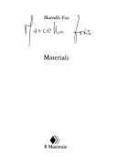 Marcello Fois: Materiali (Italian language, 2002, Il maestrale)
