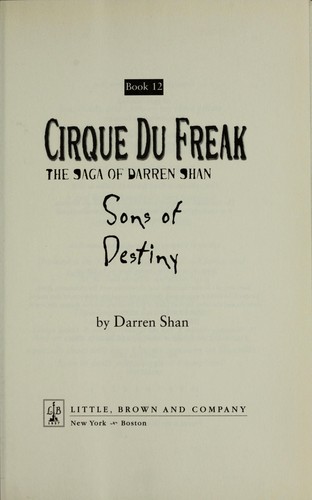 Cirque du freak (Hardcover, 2006, Little, Brown)